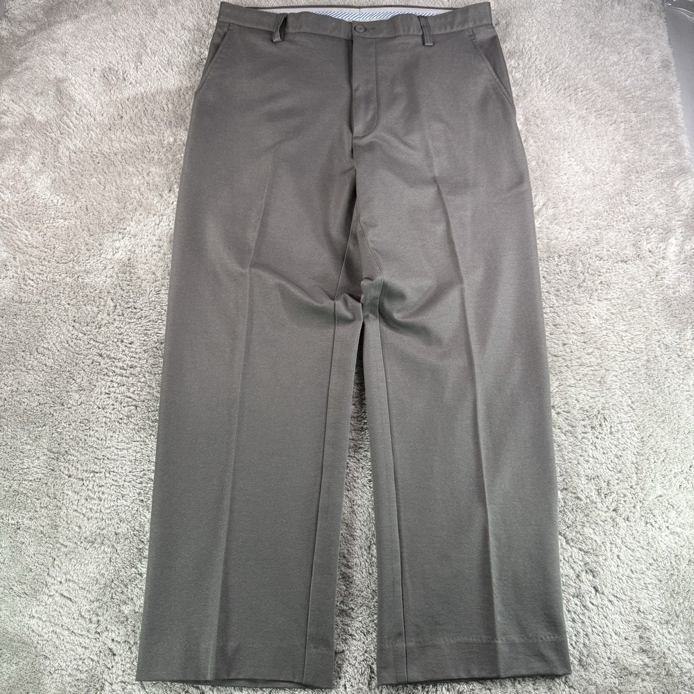 FootJoy Golf Pants Mens 36x30 Gray Performance Stretch Flat Front Athletic